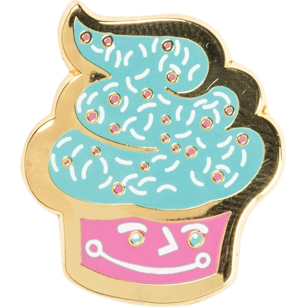 You Can't Be Sad When You're Holding A Cupcake Enamel Pin on Gift Card
