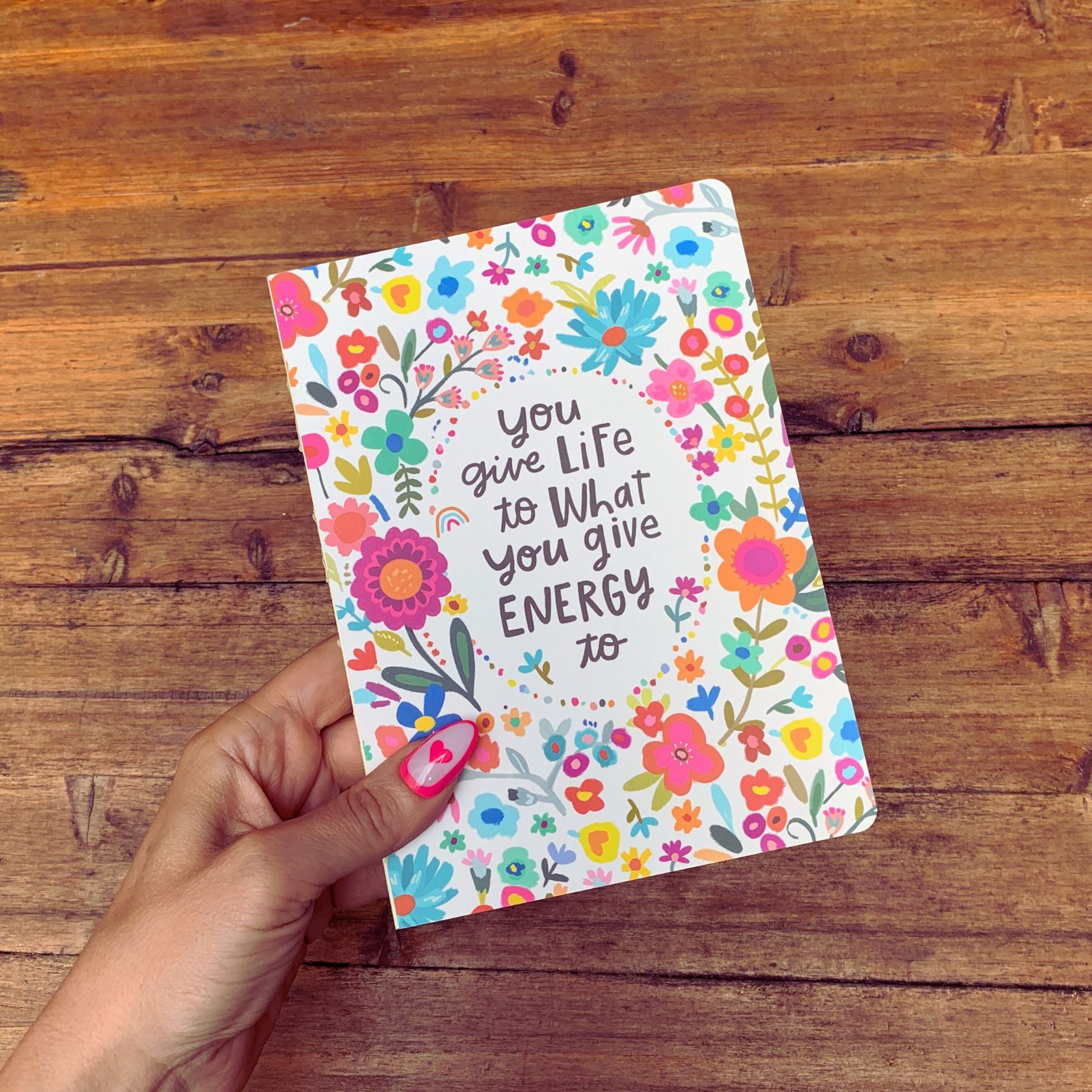 You Give Life To What You Give Journal | Double-Sided Floral Designs Notebook