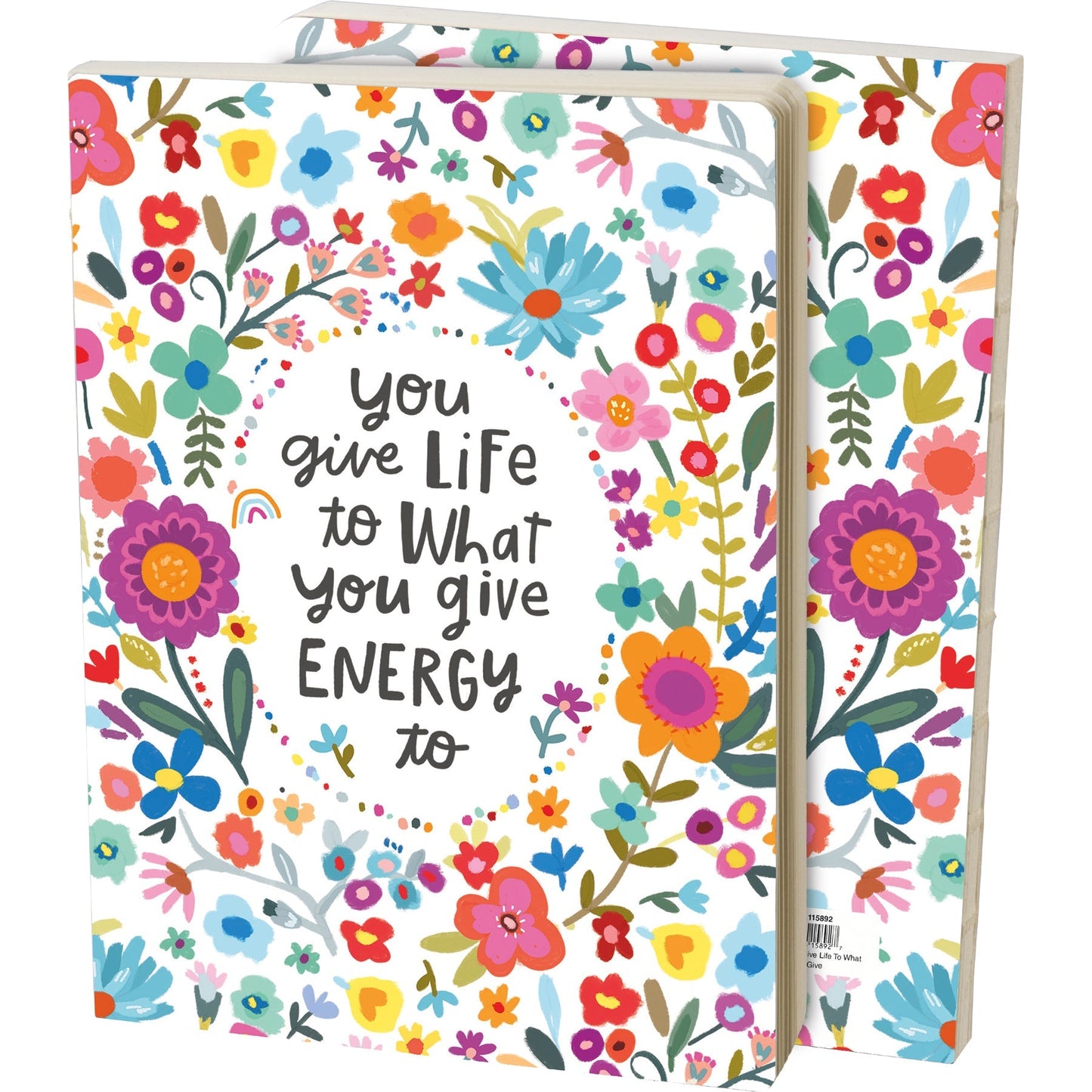 You Give Life To What You Give Journal | Double-Sided Floral Designs Notebook