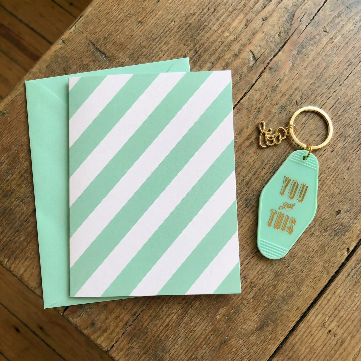 You Got This Motel Style Keychain with Greeting Card | Gift for Her