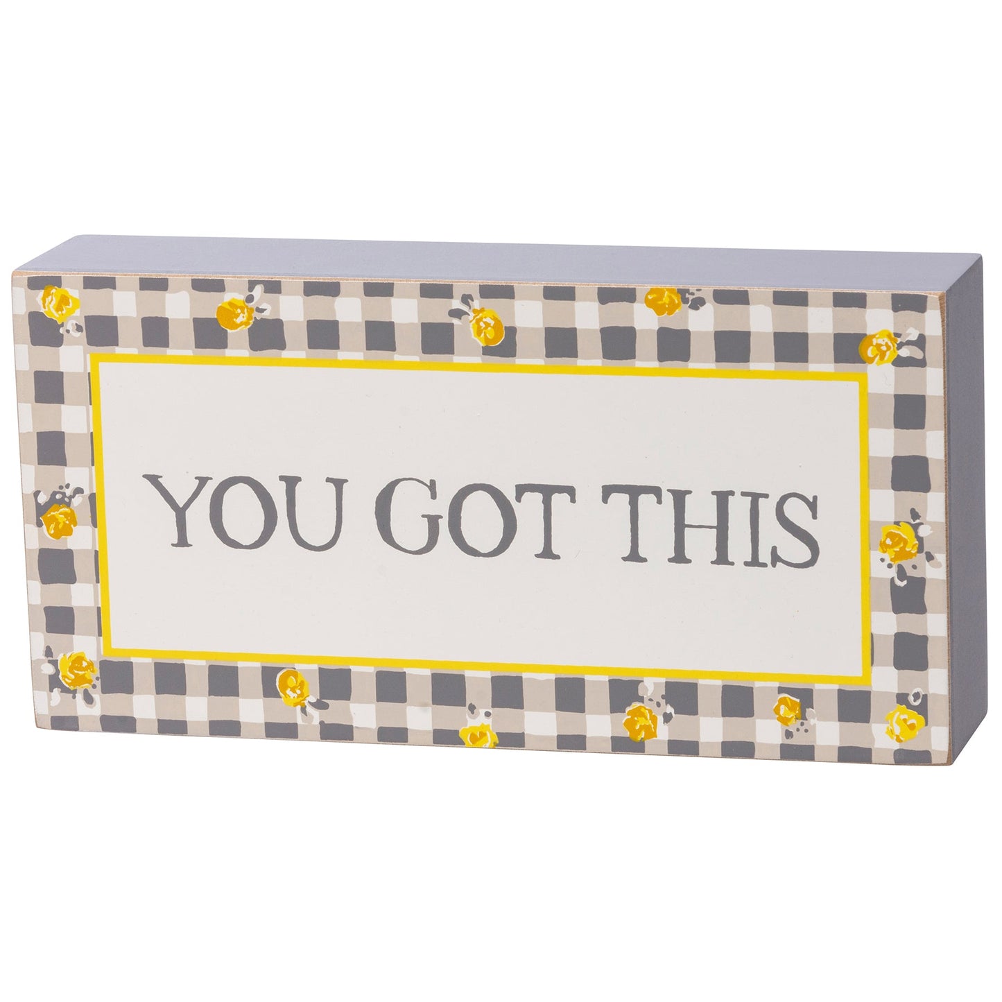 You Got This Watercolor Box Sign | Motivational Wooden Sign Decor Display | 8" x 4"