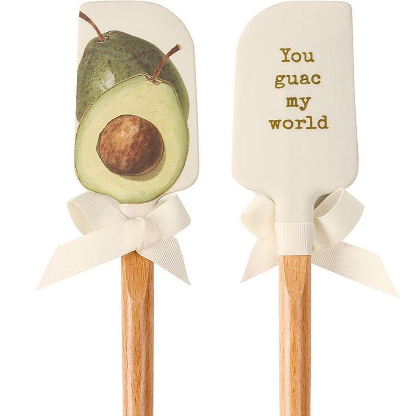 You Guac My World Spatula With A Wooden Handle