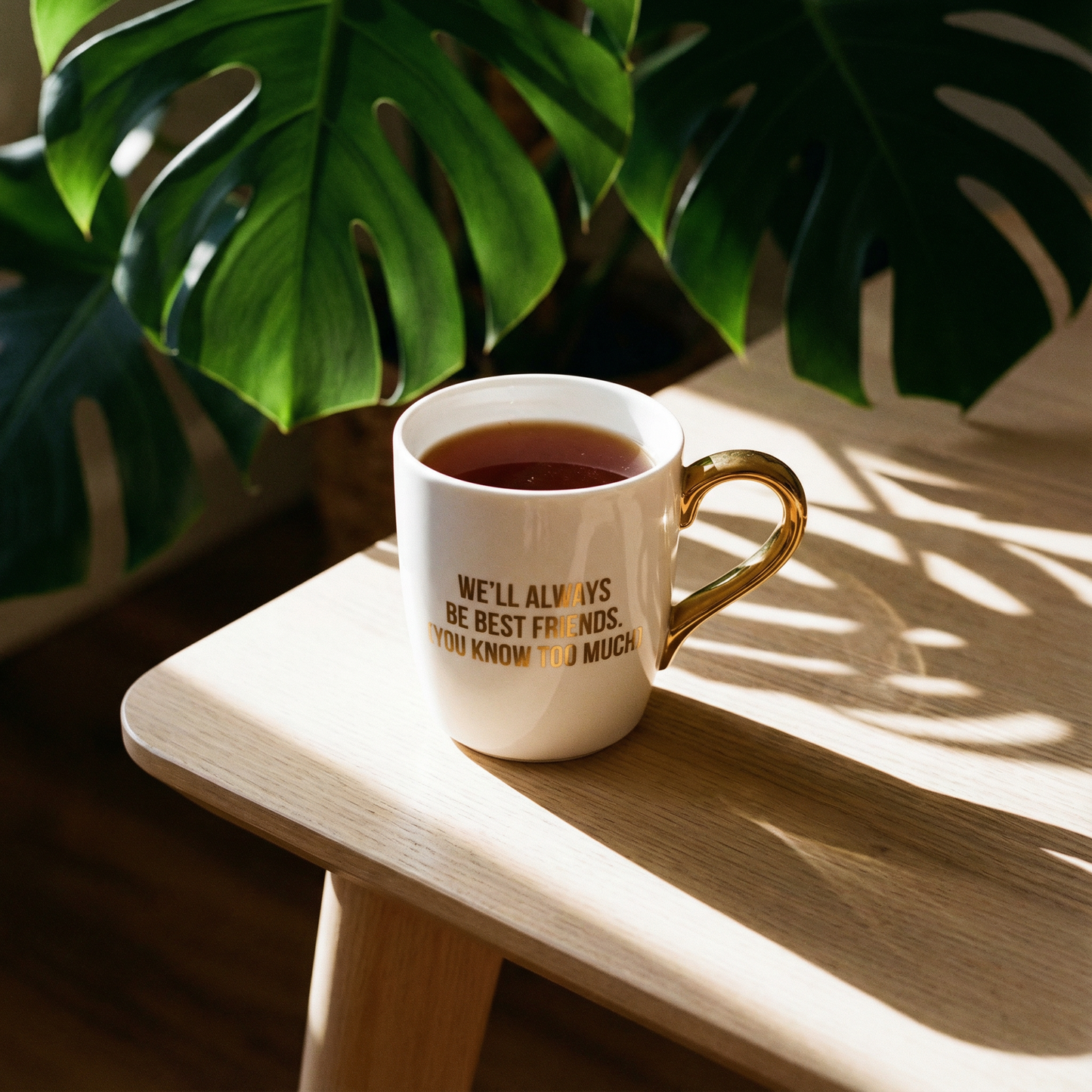 You & I Are More Than Friends Dish Towel and We'll Always Be Best Friends Mug Bundle