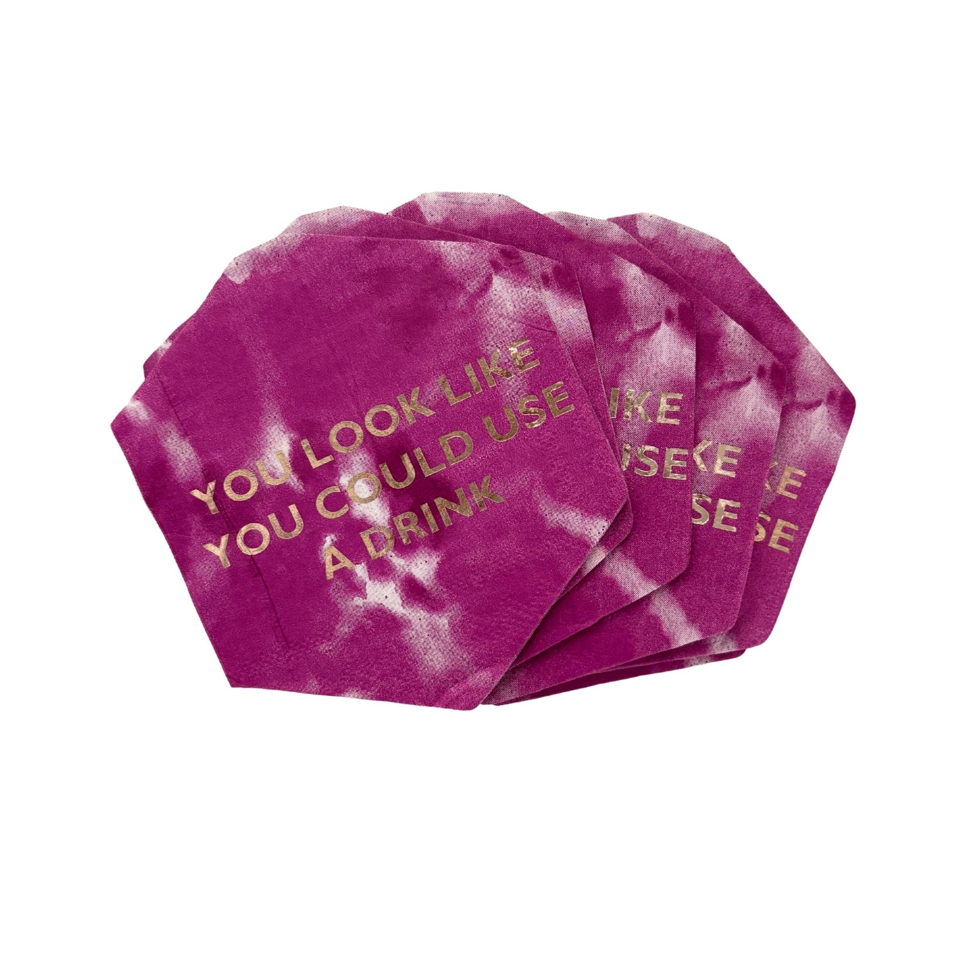 You Look Like You Could Use A Drink Die-Cut Party/Beverage/Cocktail Napkins
