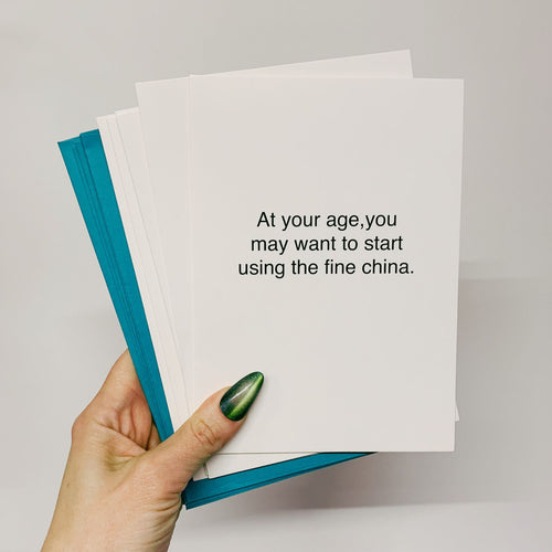 You May Want To Start Using The Fine China Birthday Greeting Card