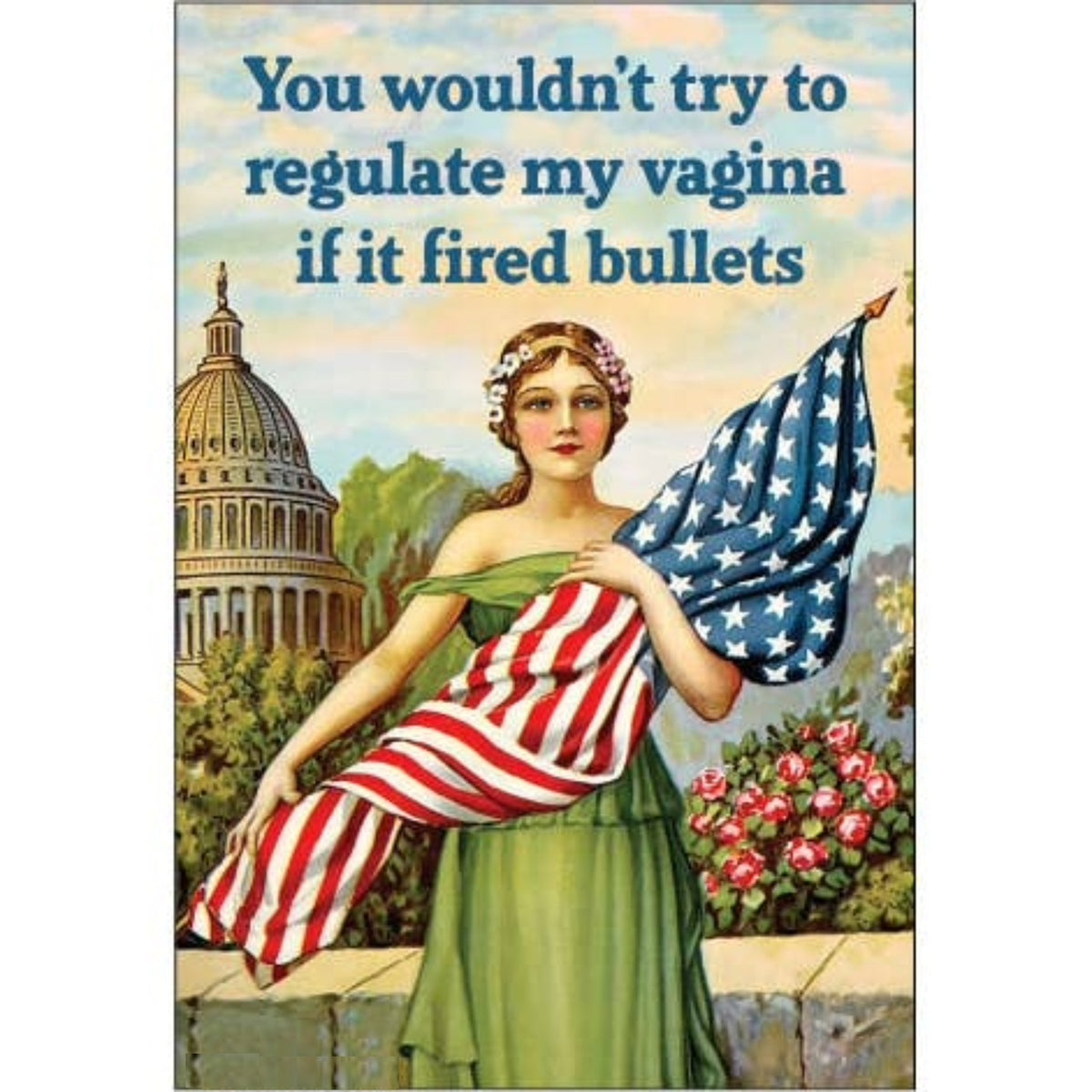 You Wouldn't Try to Regulate My Vagina Magnet-Ephemera-The Bullish Store