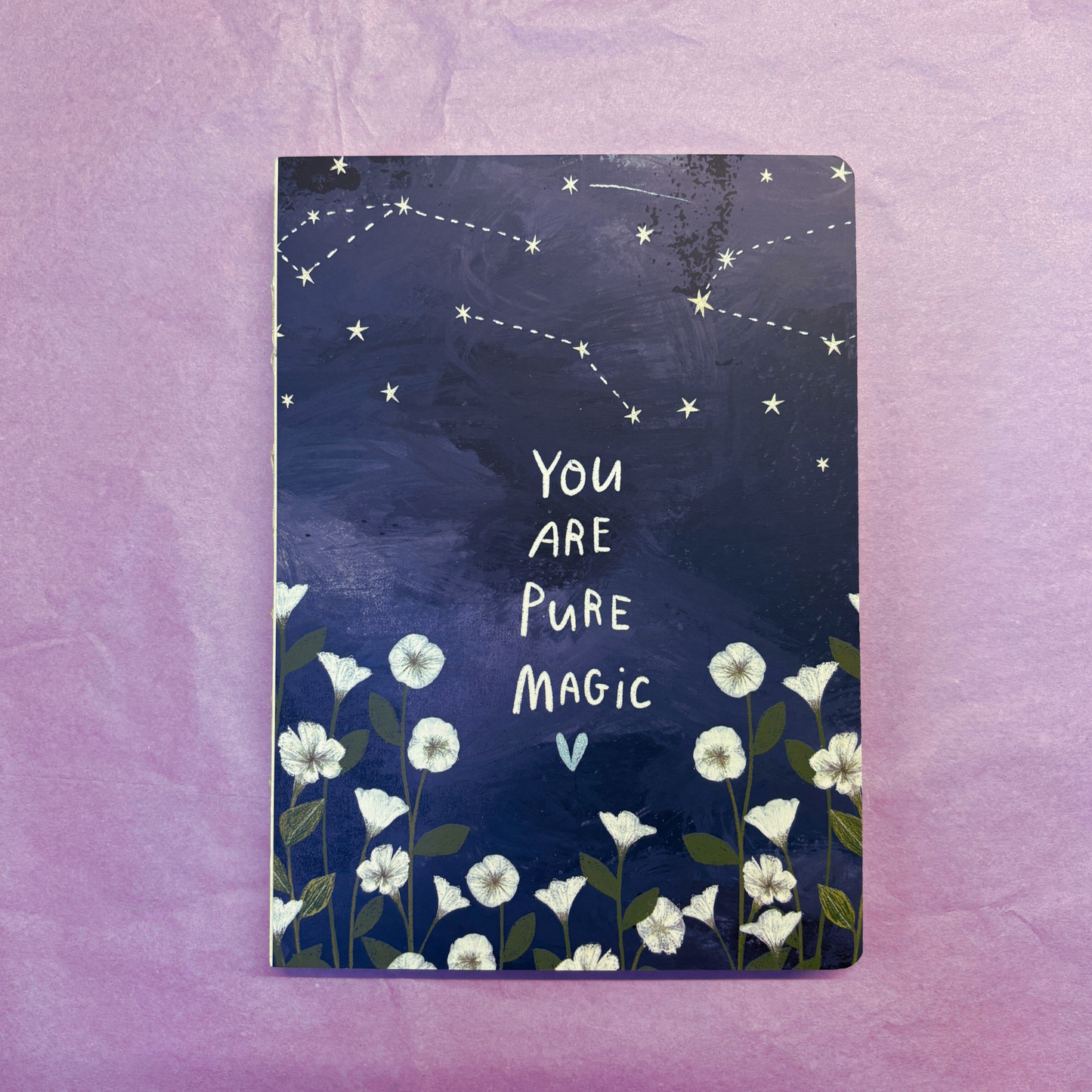 You are Pure Magic Journal | Cosmic Constellations Stars Double-side Notebook | 160 Lined Pages