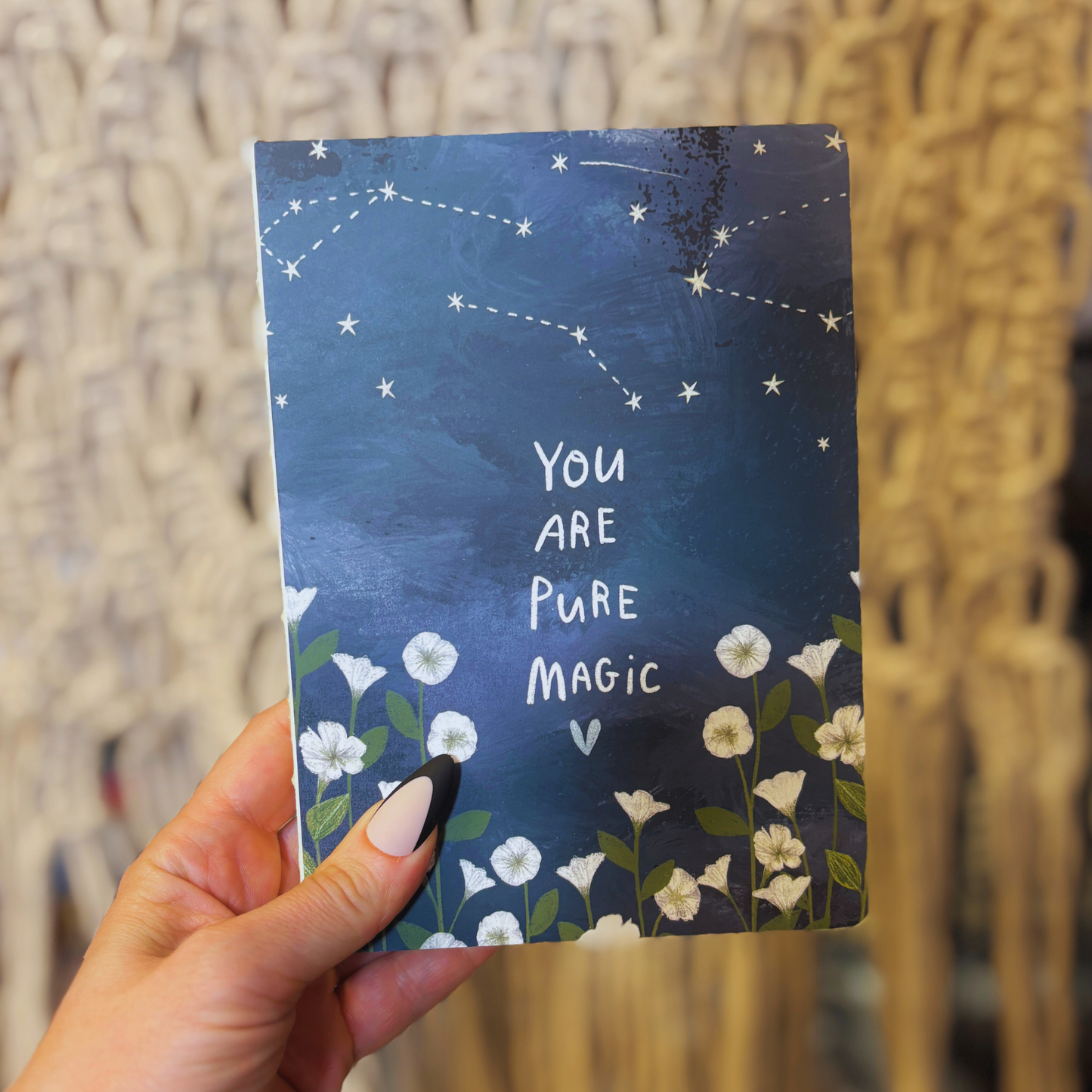 You are Pure Magic Journal | Cosmic Constellations Stars Double-side Notebook | 160 Lined Pages