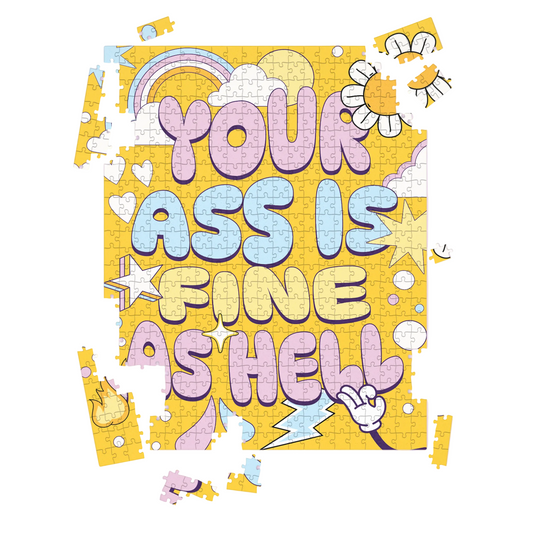 Your Ass Is Fine as Hell 500-Piece Jigsaw Puzzle | Full Size 16.5" x 22" | Boxed