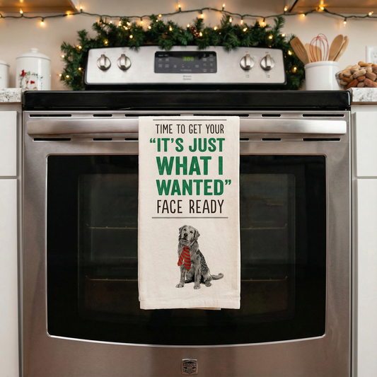 Your Just What I Wanted Face Dog Kitchen Towel | Hand Dish Cloth | 18" x 26"
