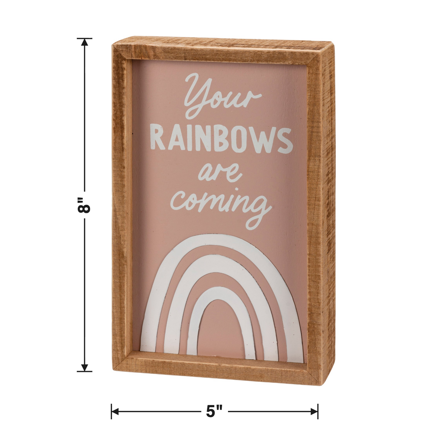 Size chart — 5" W x 8" H
