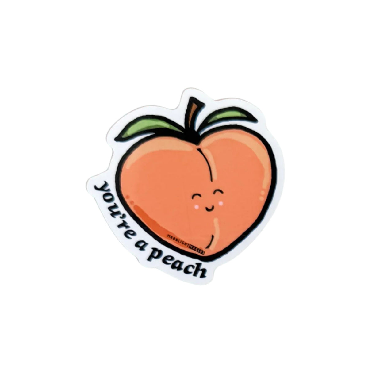 You're A Peach Vinyl Sticker