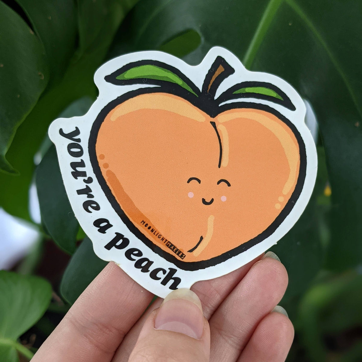 You're A Peach Vinyl Sticker