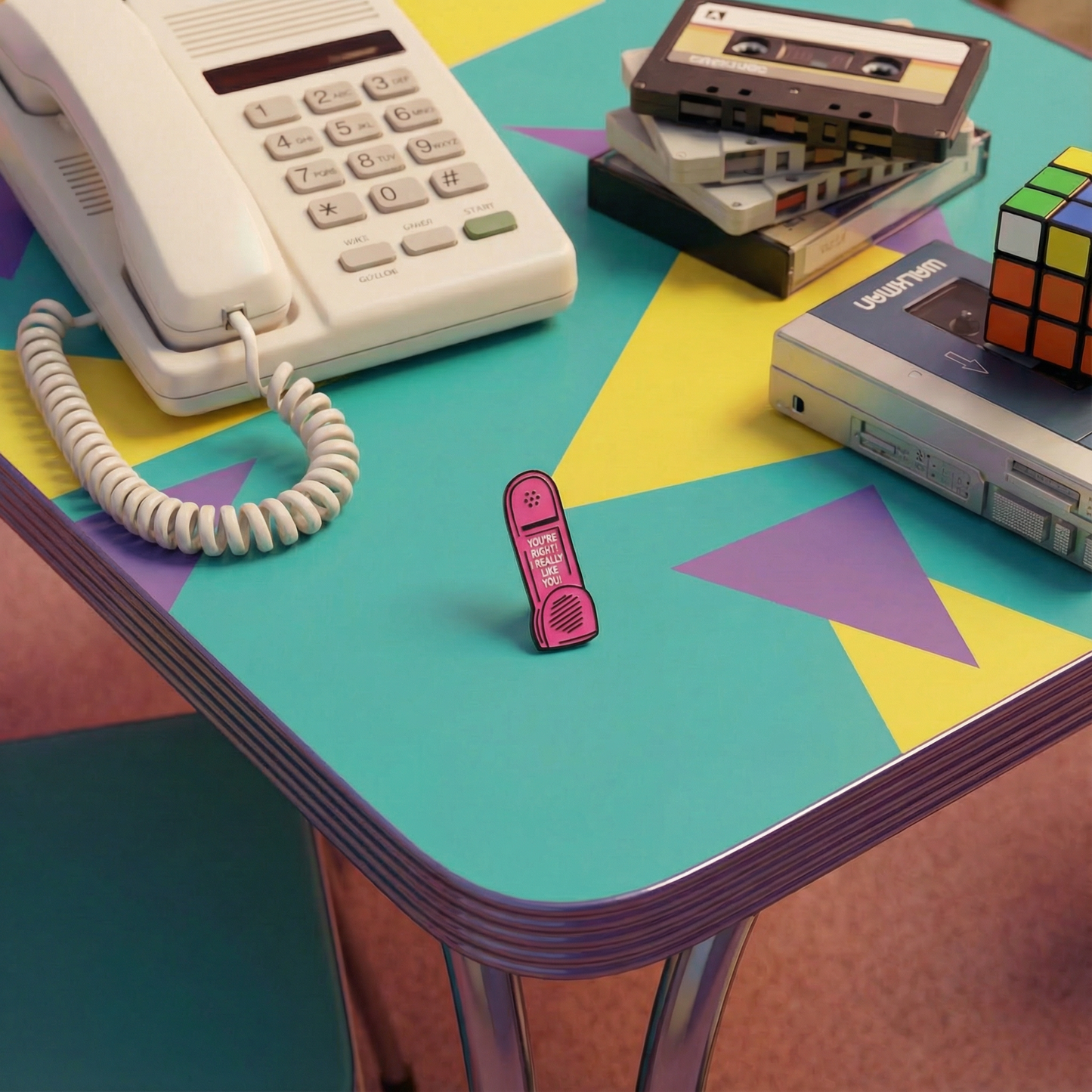 "You’re Right I Really Like You" 90s Dreamphone Enamel Pin