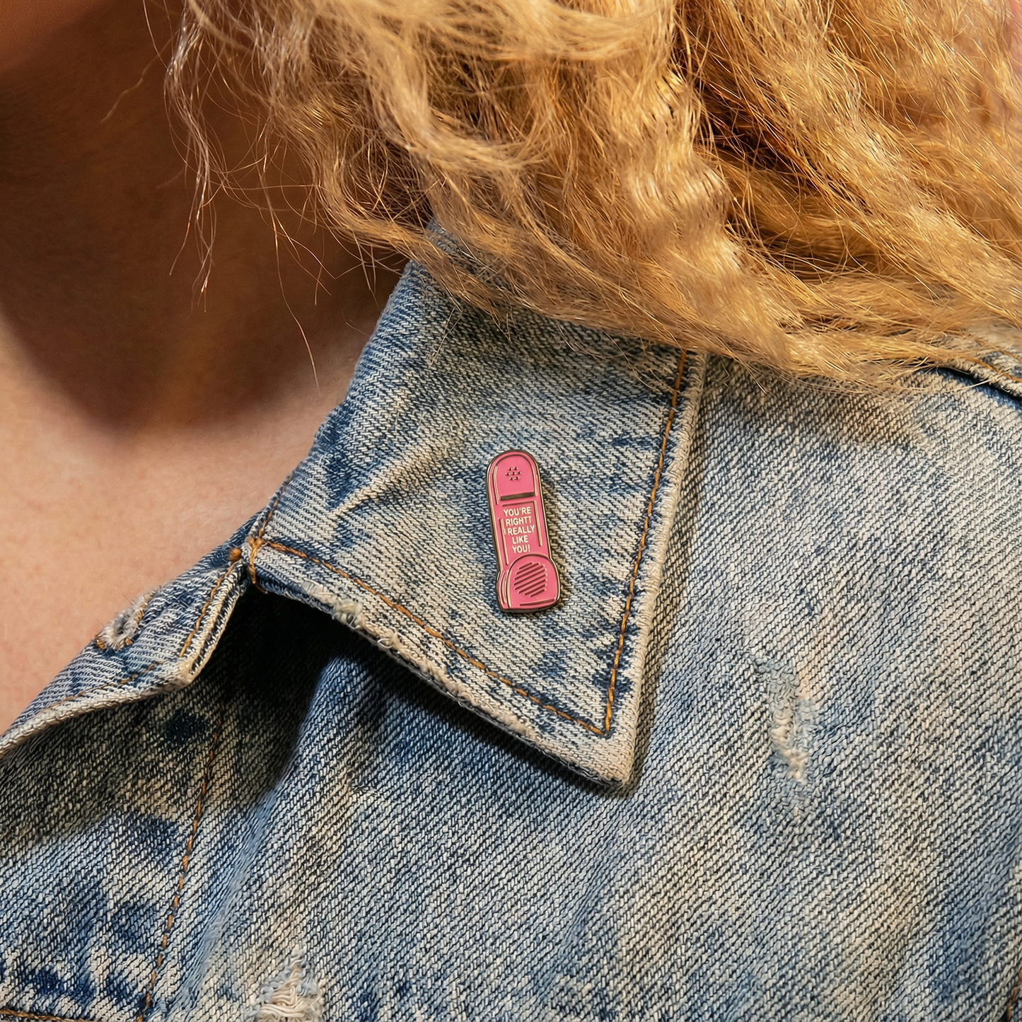 "You’re Right I Really Like You" 90s Dreamphone Enamel Pin