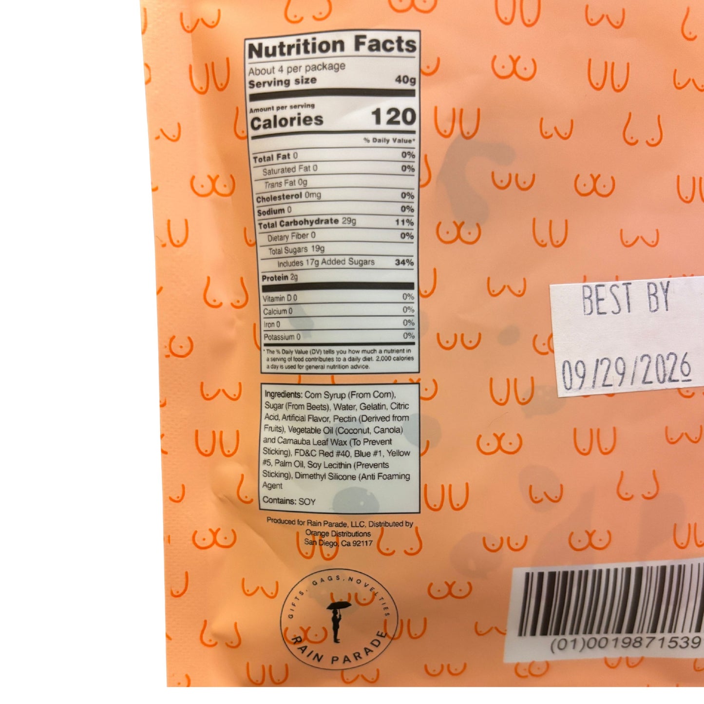 You’re The Tits! Funny Gummies | Hilarious Novelty Candy Gift | Cheeky Gummy Treat