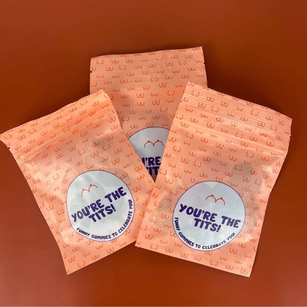 You’re The Tits! Funny Gummies | Hilarious Novelty Candy Gift | Cheeky Gummy Treat