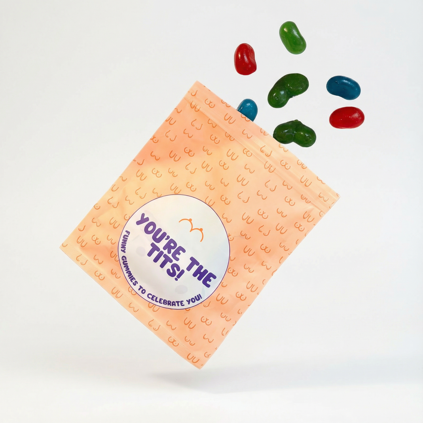 You’re The Tits! Funny Gummies | Hilarious Novelty Candy Gift | Cheeky Gummy Treat