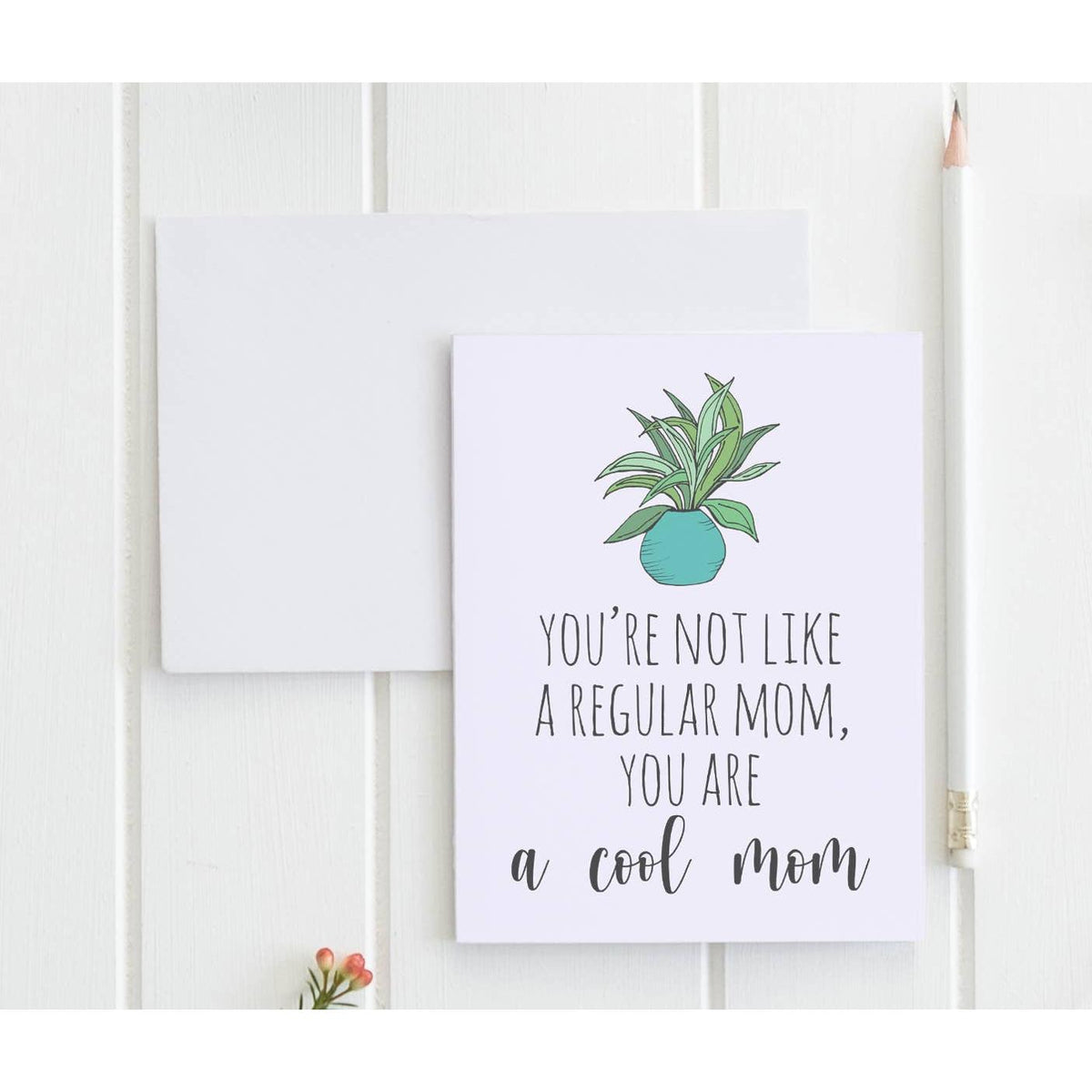 You're a Cool Mom Greeting Card | Funny Mom Card-Moonlight Makers-The Bullish Store