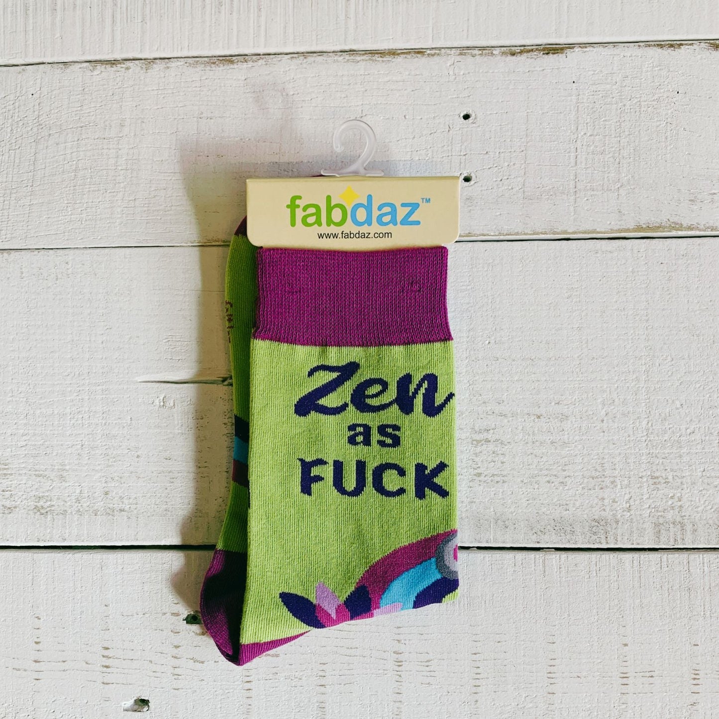 Zen as F**k Women's Crew Socks | Retro Novelty Socks