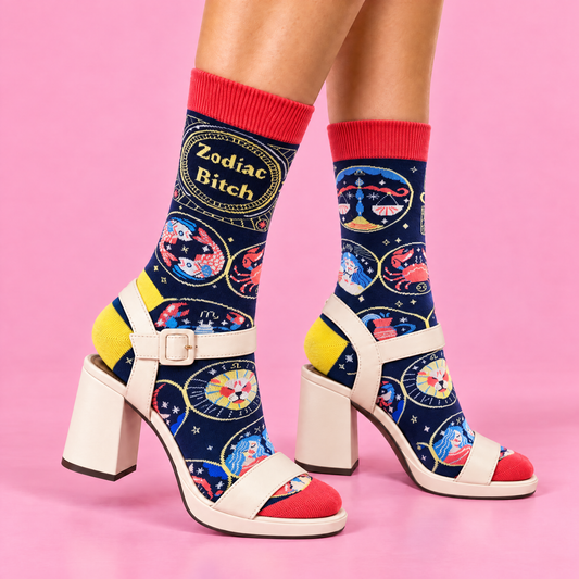 Zodiac Bitch Women's Crew Socks