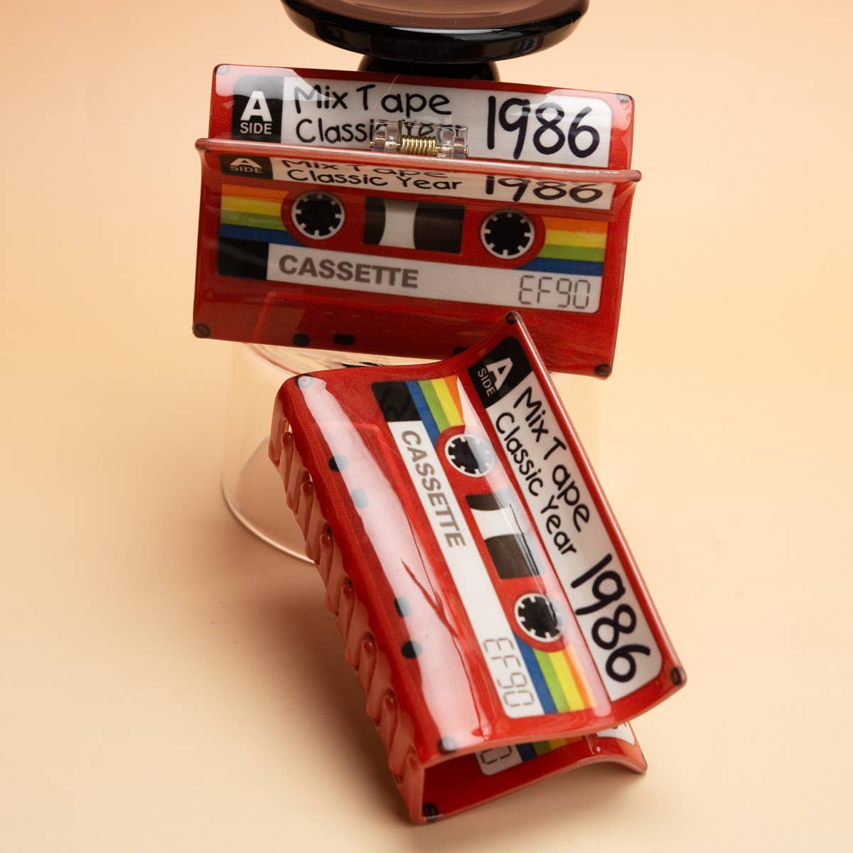 1986 Mix Tape Cassette Hair Claw