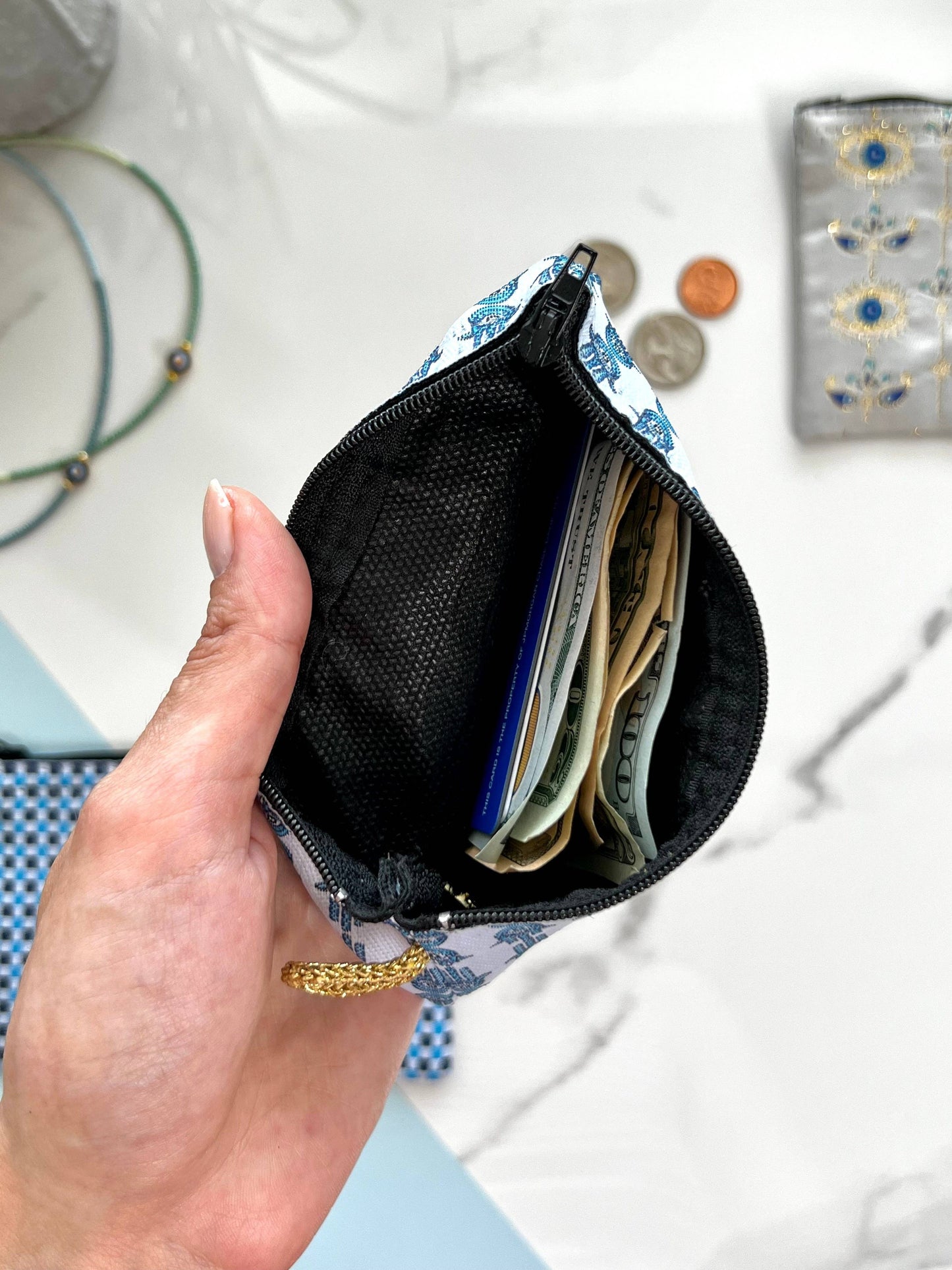 Cute Coin Purse Travel Pouch | Handmade in Turkey | 4" x 5"