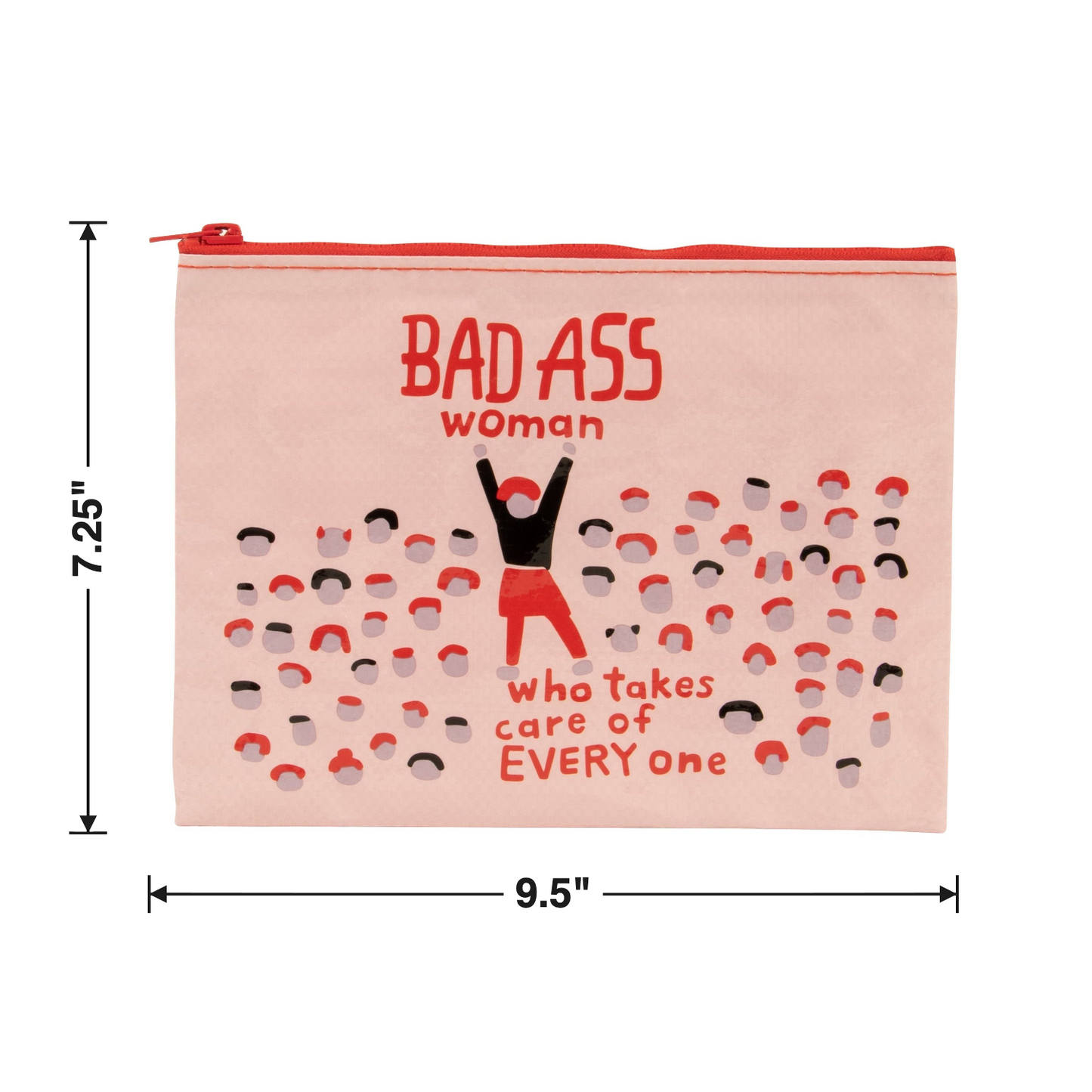 Size chart — 9.5" W x 7.25" H