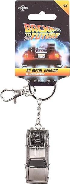 Back to the Future DeLorean 3D Metal Keychain-Toynk Toys-The Bullish Store