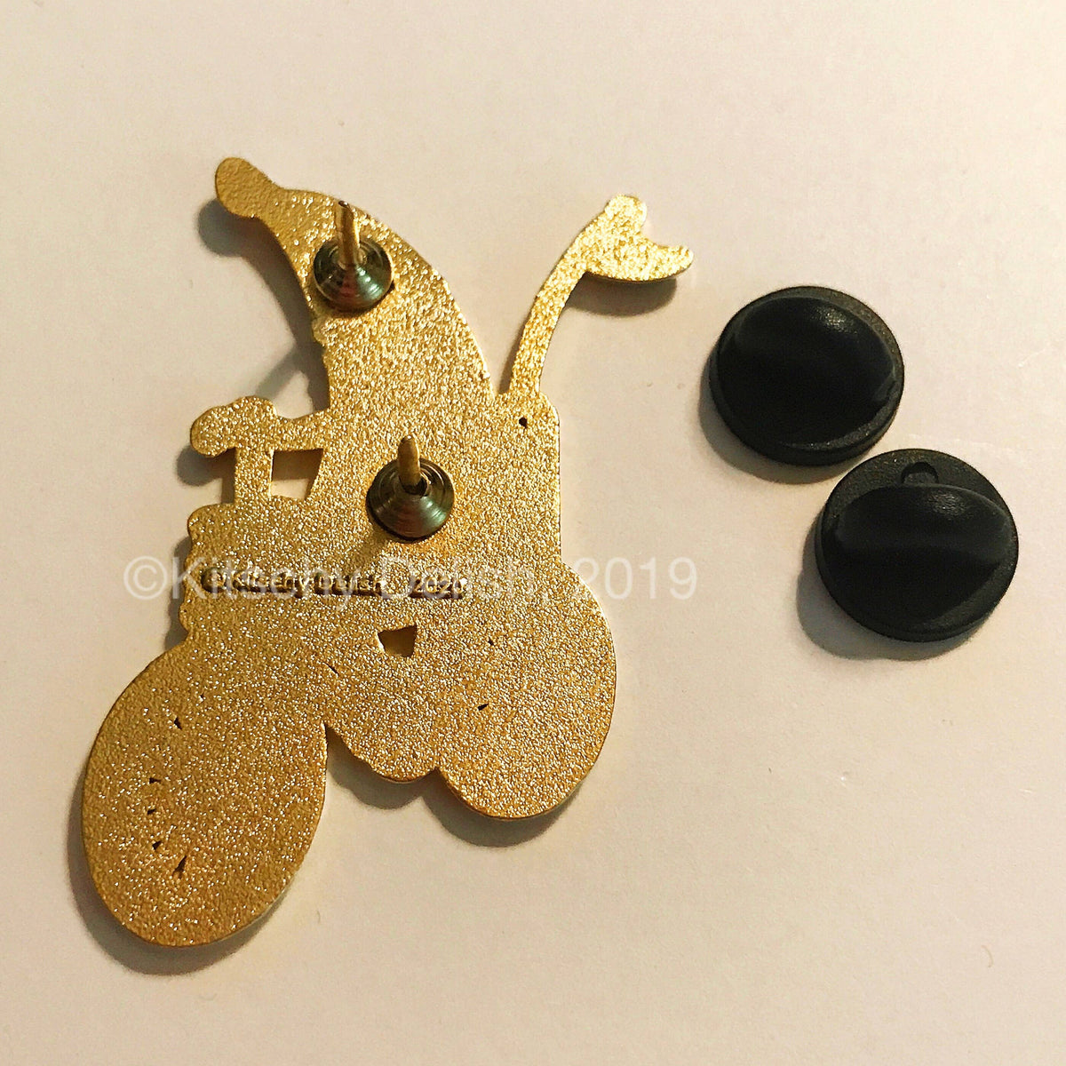Banana Seat Glitter Bicycle Enamel Pin