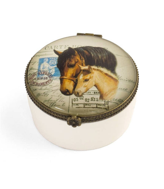 Horse Design Ceramic Keepsake Box | Giftable