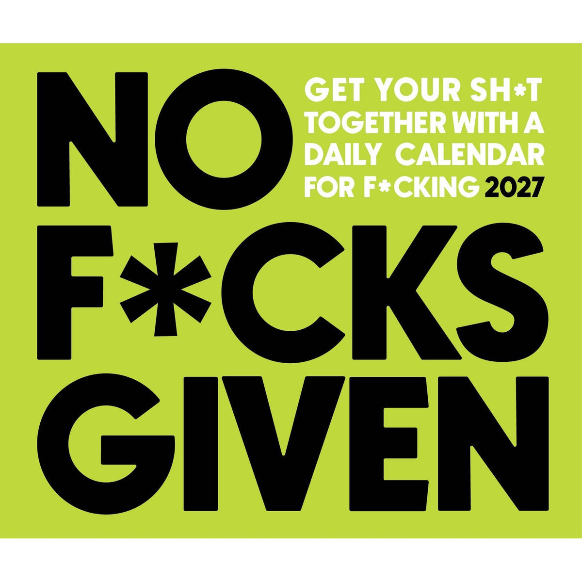 No F*cks Given 2027 Box Calendar | 5.4" x 6.2"