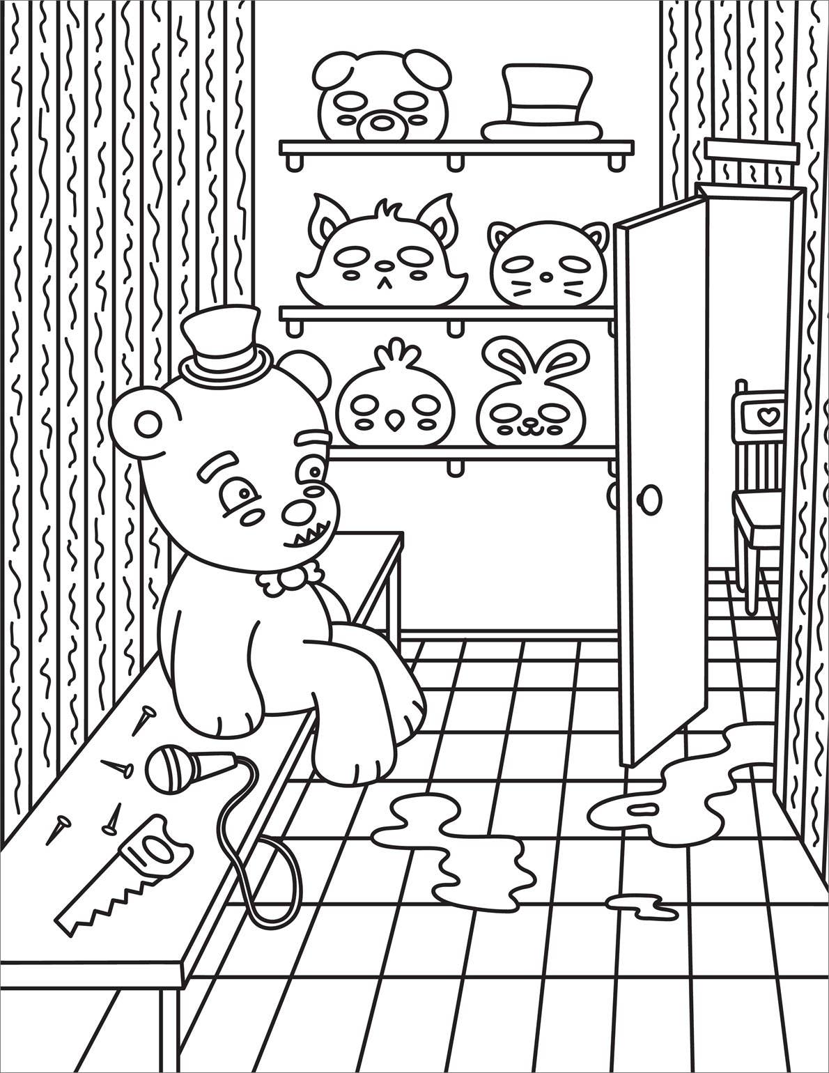 Creepy Cute Horror Coloring Book for Adults | Kawaii Monsters & Classic Scary Scenes