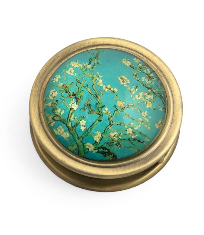 Van Gogh Almond Blossom Folding Magnifier | Fine Art Themed Giftable Magnifying Glass