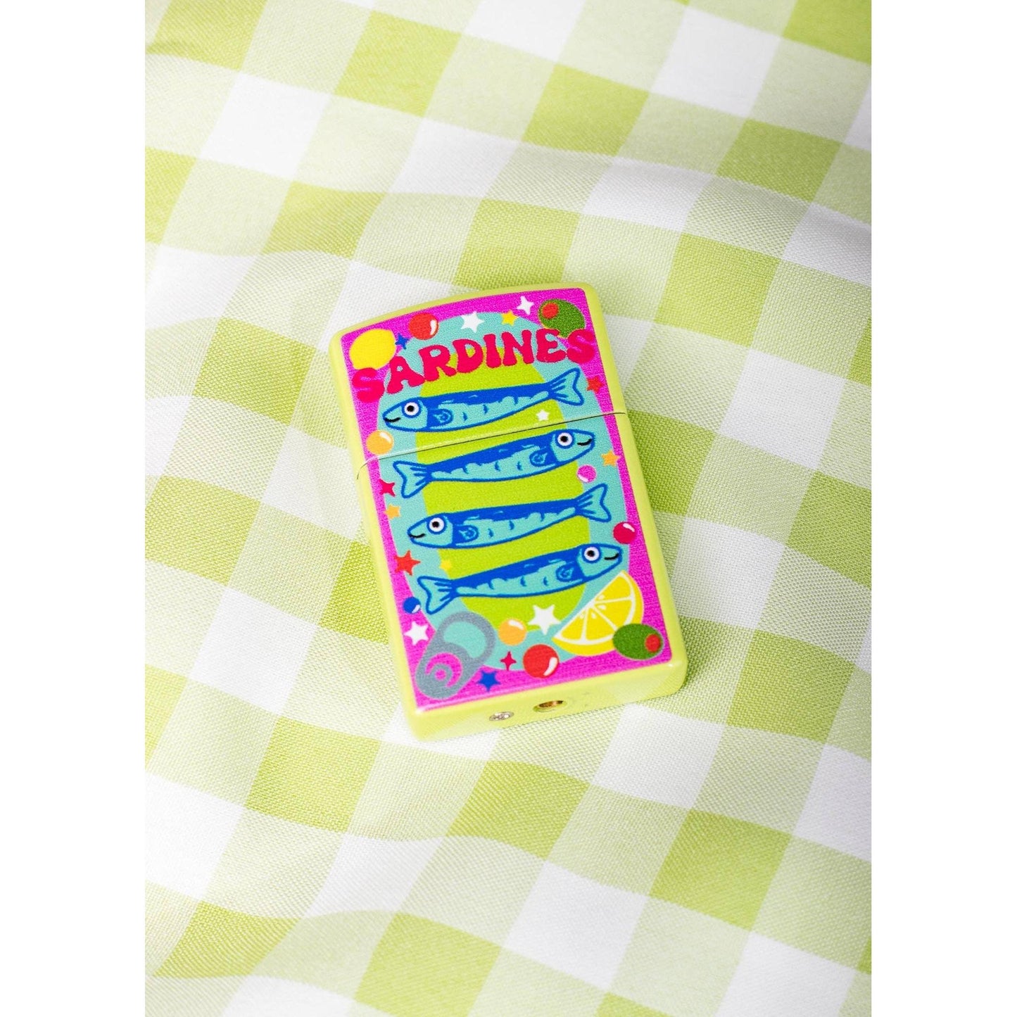 Sardine Tin Refillable Lighter | Retro Sardines Pocket Lighter