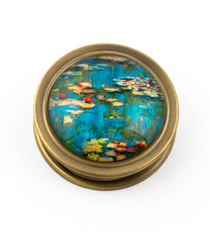 Monet Water Lilies Folding Magnifier | Fine Art Themed Giftable Magnifying Glass