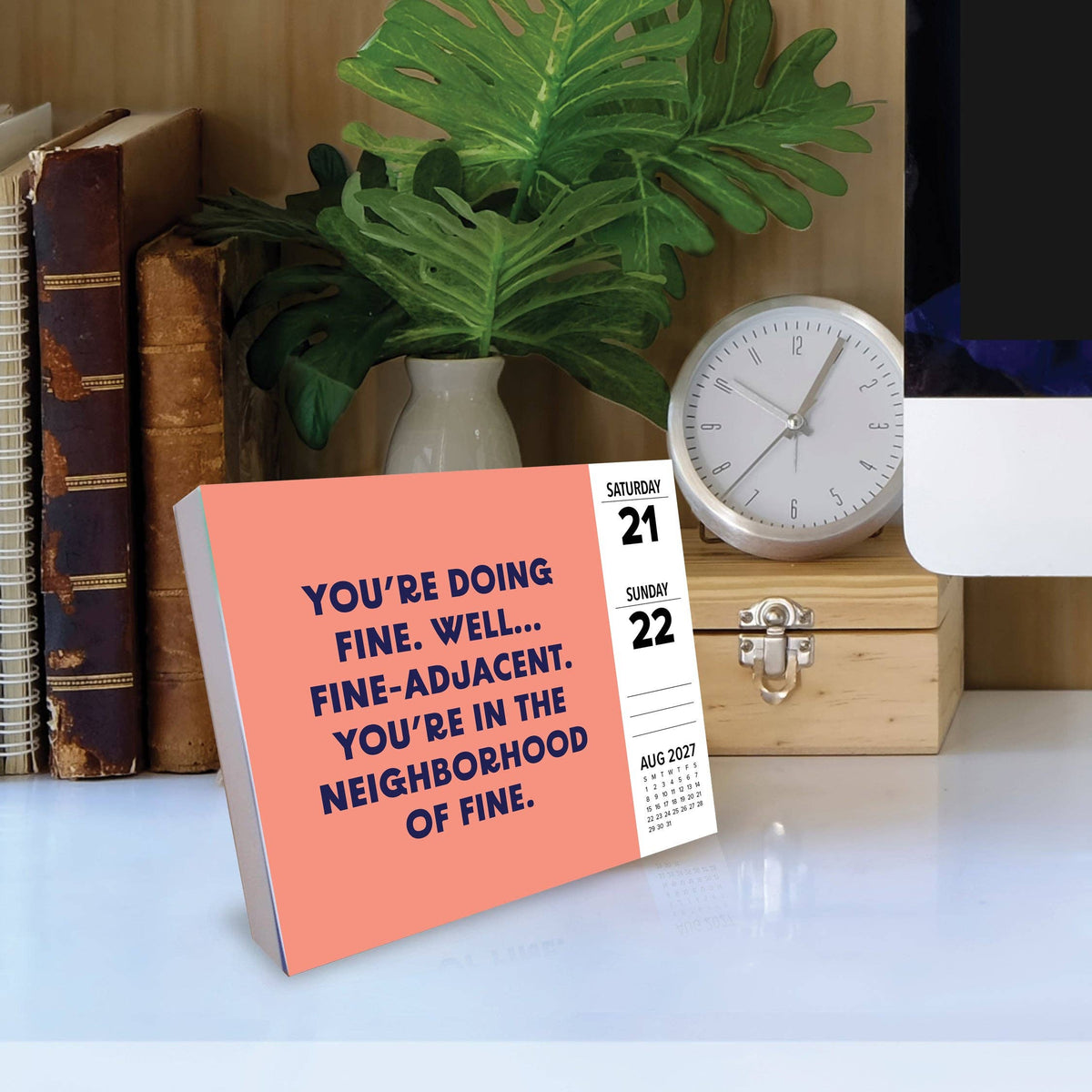 365 Passive Aggressive Days 2027 Box Calendar | 5.4" x 6.2"