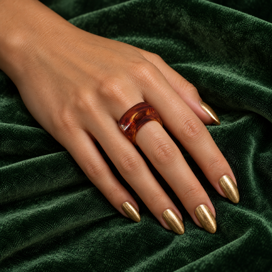 Resin Swirl Statement Ring (7 Colorways)