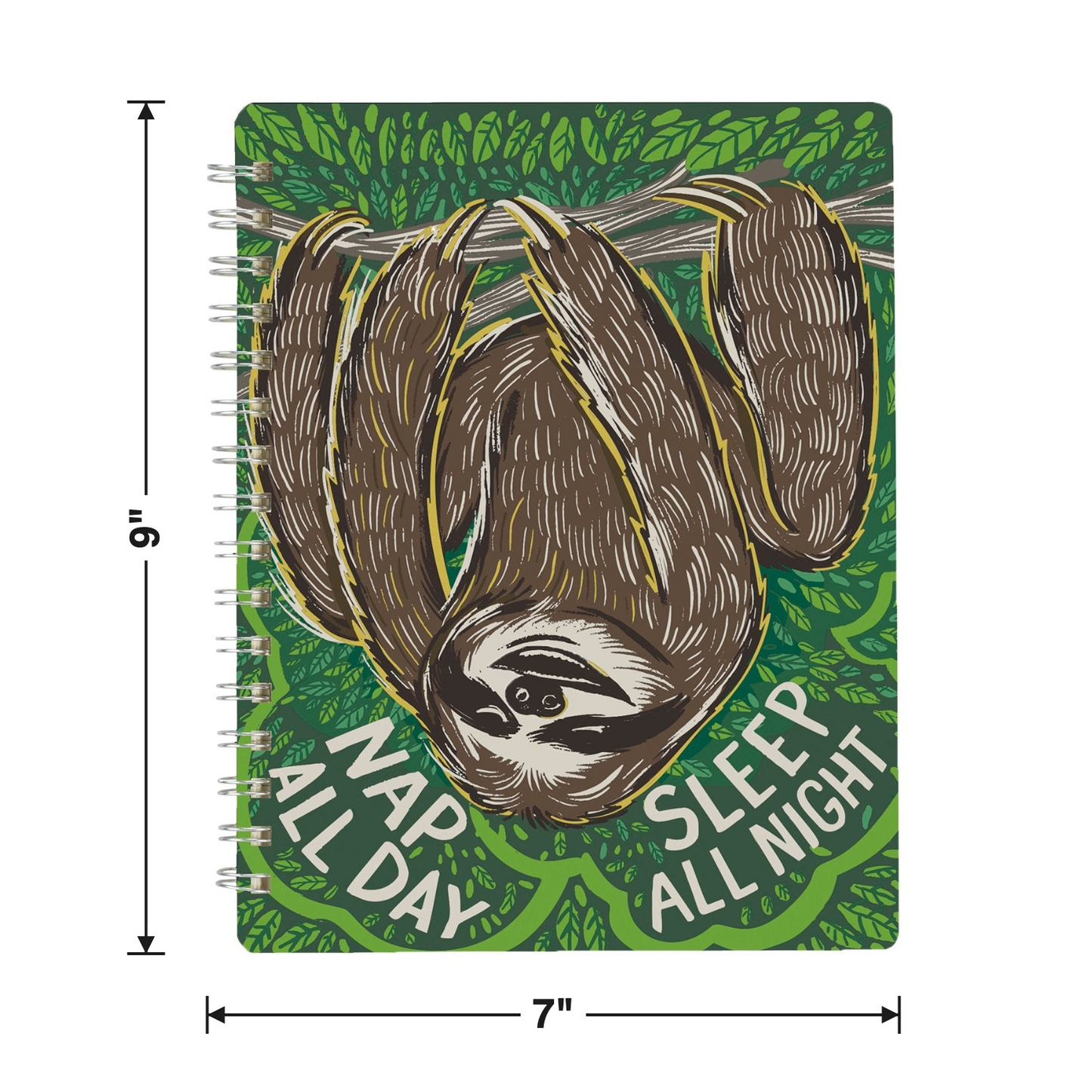Size chart — 7" W x 9" H