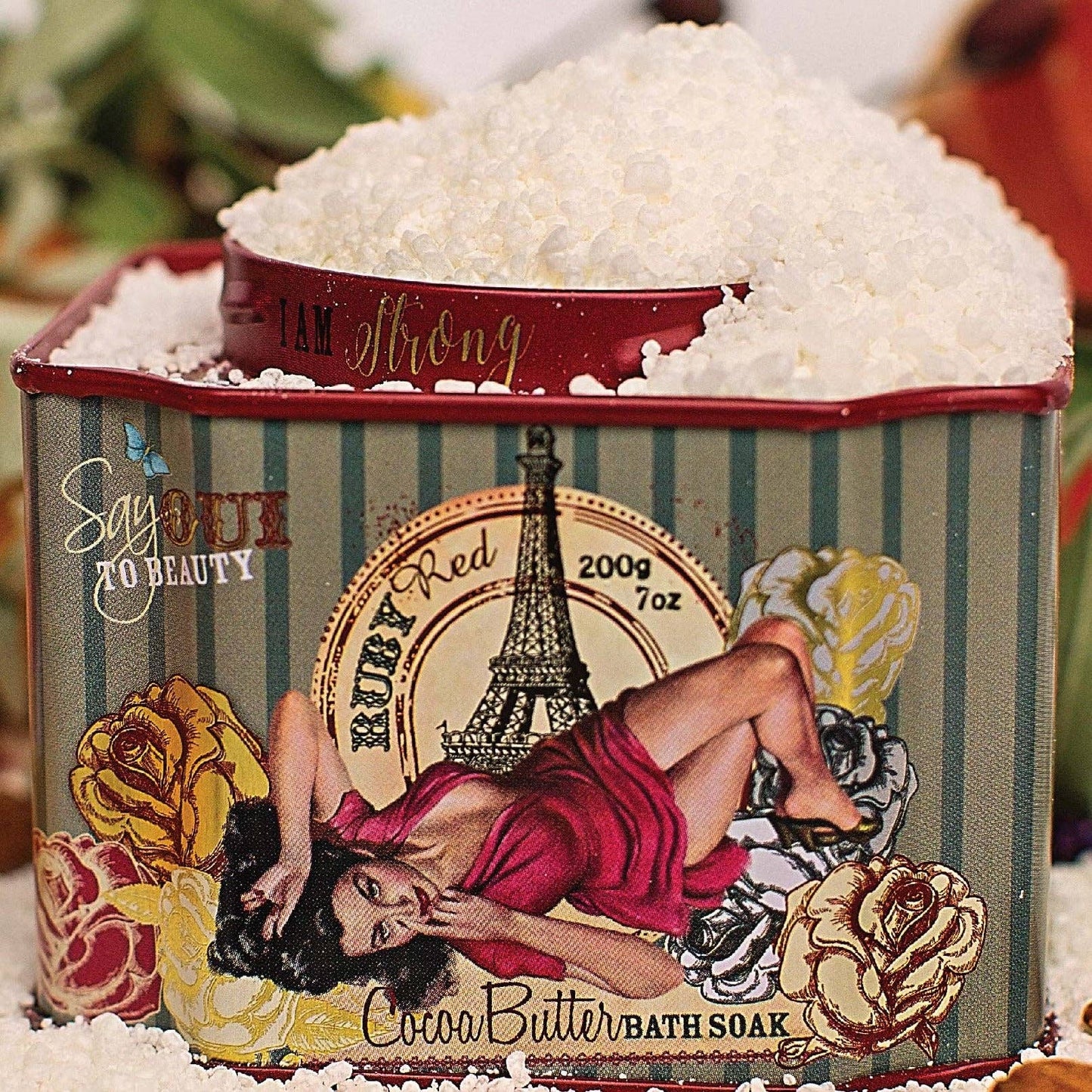 Ruby Red Bath Soak – Grapefruit Citrus Cocoa & Shea Butter Handmade | 200g