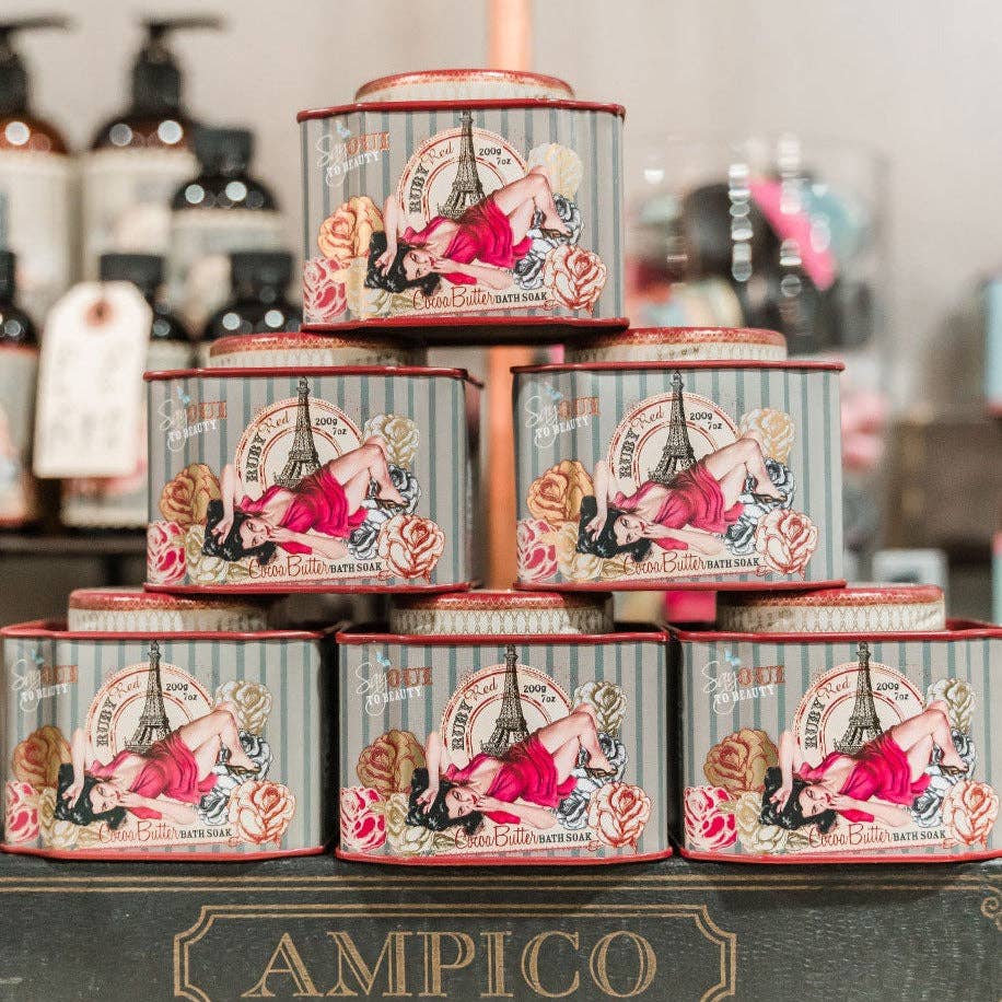 Ruby Red Bath Soak – Grapefruit Citrus Cocoa & Shea Butter Handmade | 200g