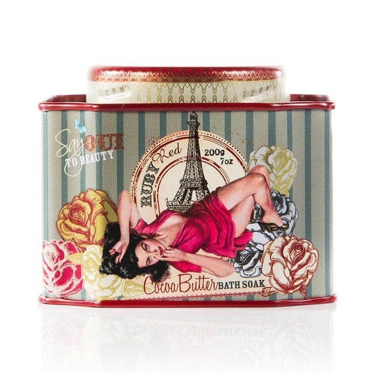 Ruby Red Bath Soak – Grapefruit Citrus Cocoa & Shea Butter Handmade | 200g