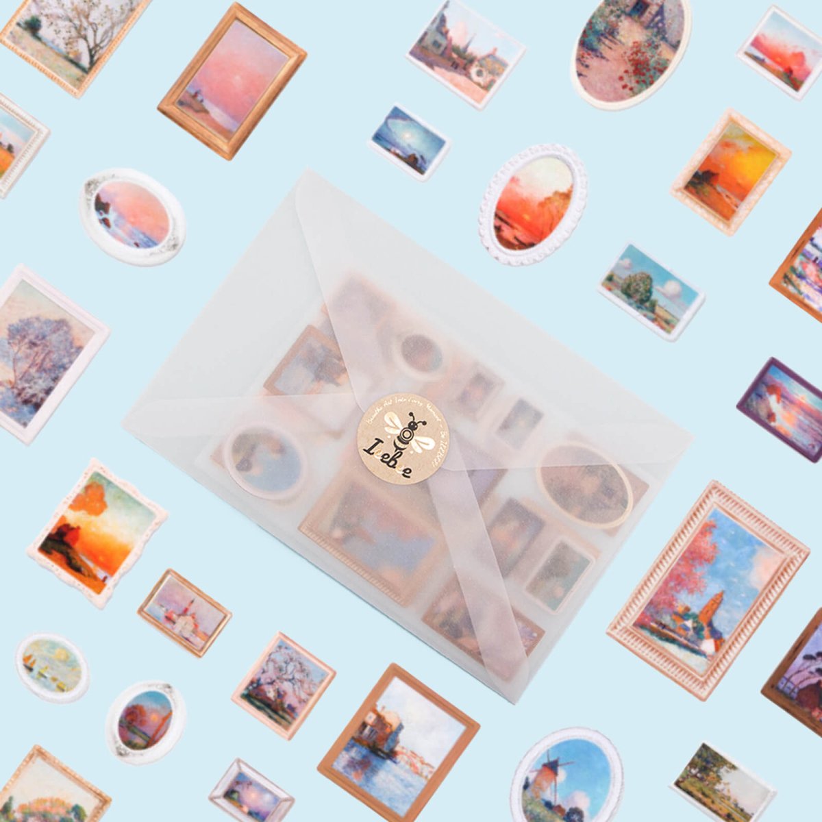 Sunset 3D Stereoscopic Stickers | Sticker Sheet