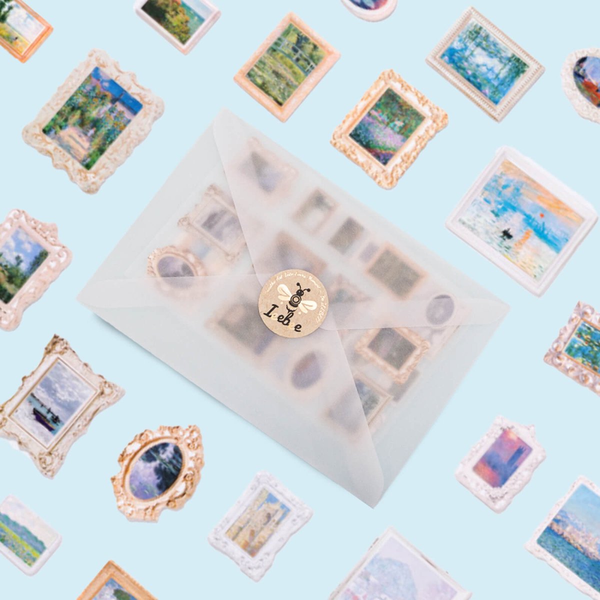 Monet 3D Stereoscopic Stickers | Sticker Sheet