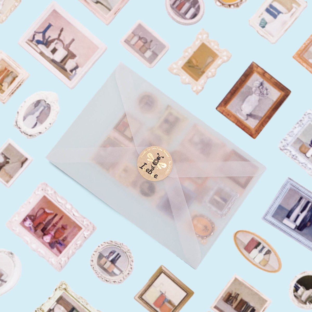 Morandi 3D Stereoscopic Stickers | Sticker Sheet