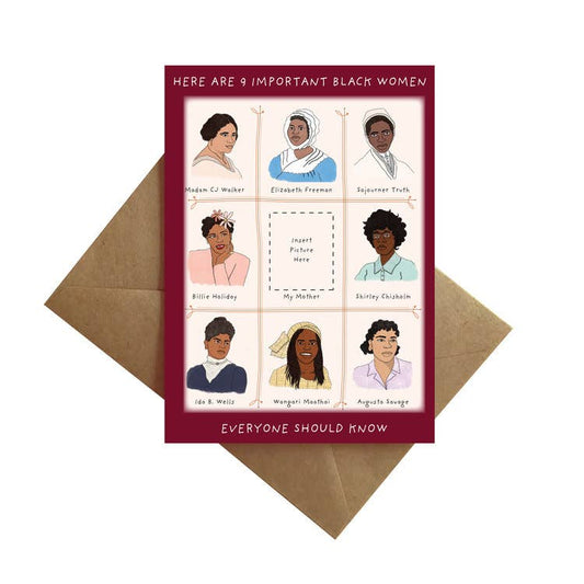 9 Important Black Women Everyone Should Know Greeting Card for Mom