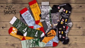 Video of These Are My Reading Socks together with other socks designs
