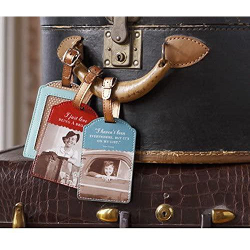 A Journey Is Best Measured In Friends Luggage Tag in Green