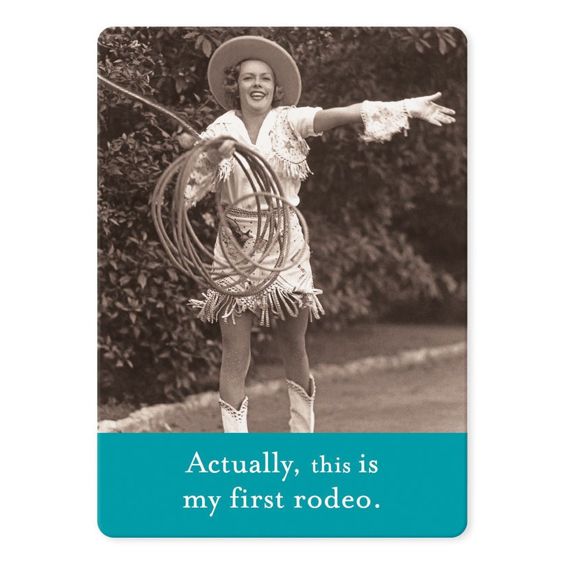 Actually This is My First Rodeo Rectangle Magnet – The Bullish Store