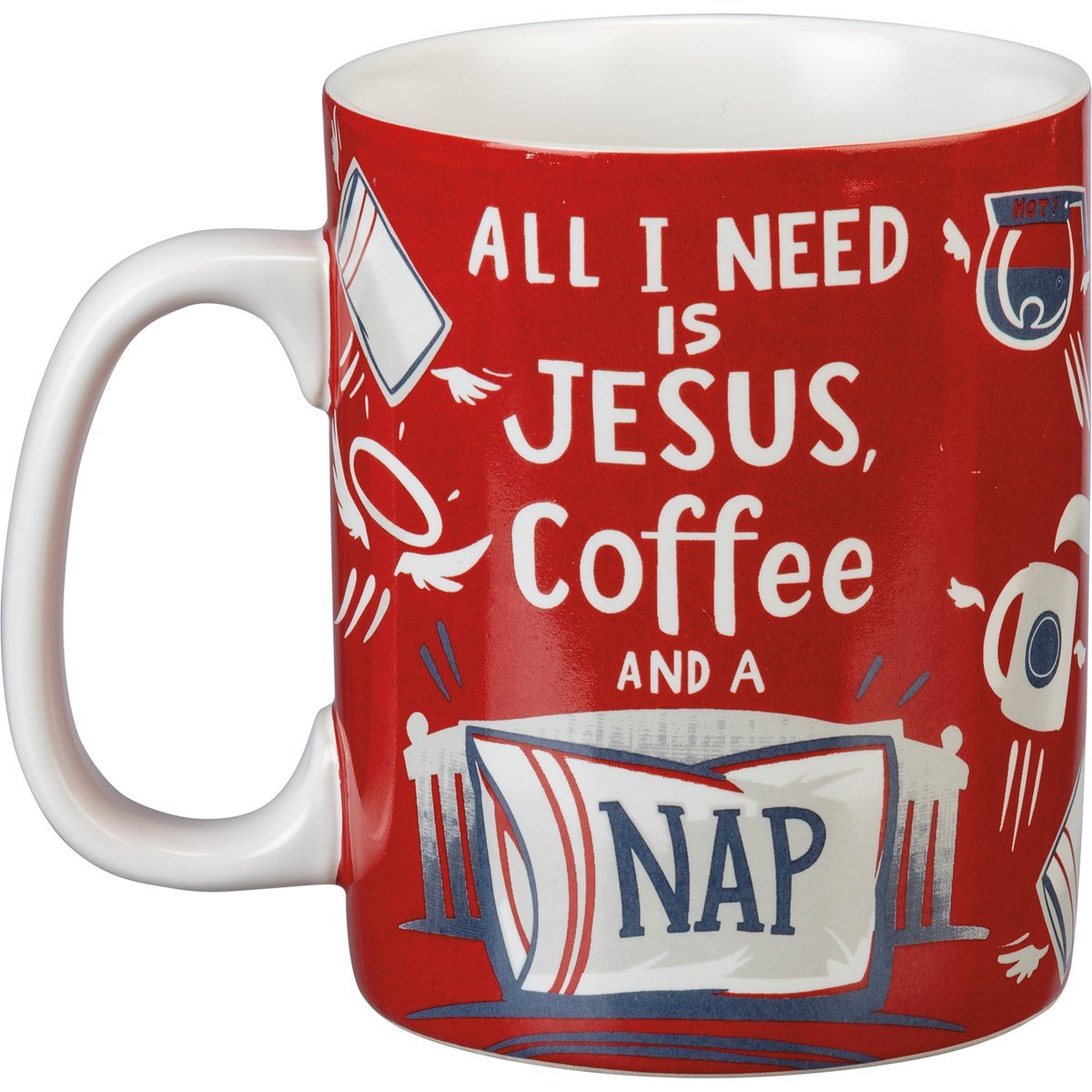 All I Need is Jesus Coffee and A Nap Oversize 20 Oz Coffee Mug